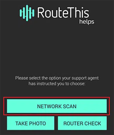 Wi-Fi Self Help Network Scan for BrightRidge Broadband