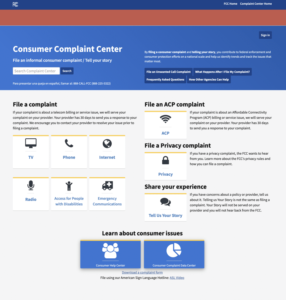 How to File a Complaint with the FCC